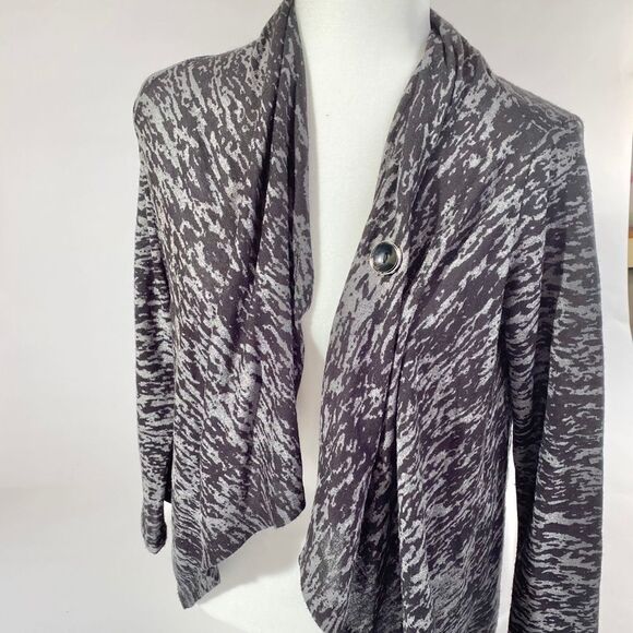 Bobeau black heathered cardigan - Picture 1 of 8